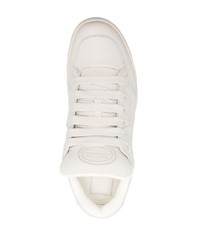 weiße Leder niedrige Sneakers von Bally