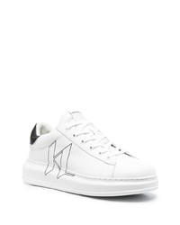 weiße Leder niedrige Sneakers von Karl Lagerfeld