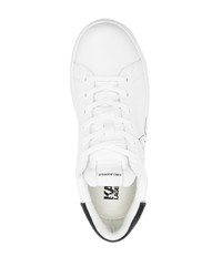 weiße Leder niedrige Sneakers von Karl Lagerfeld