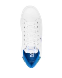 weiße Leder niedrige Sneakers von Karl Lagerfeld