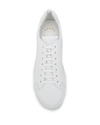 weiße Leder niedrige Sneakers von Doucal's