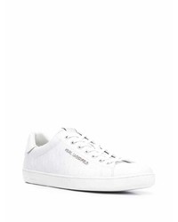 weiße Leder niedrige Sneakers von Karl Lagerfeld