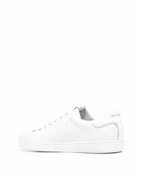 weiße Leder niedrige Sneakers von Karl Lagerfeld