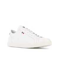 weiße Leder niedrige Sneakers von Moncler