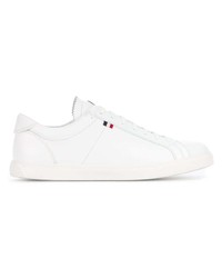 weiße Leder niedrige Sneakers von Moncler