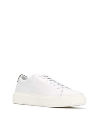 weiße Leder niedrige Sneakers von Low Brand