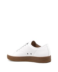 weiße Leder niedrige Sneakers von Lanvin