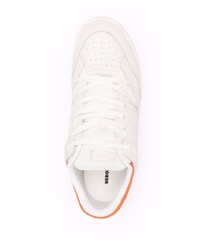 weiße Leder niedrige Sneakers von Heron Preston