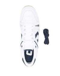weiße Leder niedrige Sneakers von Converse