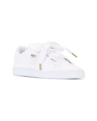 weiße Leder niedrige Sneakers von Puma