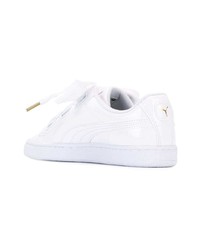 weiße Leder niedrige Sneakers von Puma