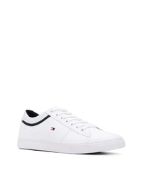 weiße Leder niedrige Sneakers von Tommy Hilfiger