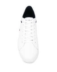 weiße Leder niedrige Sneakers von Tommy Hilfiger