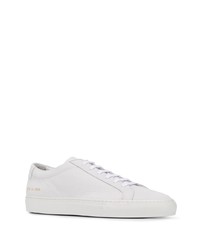 weiße Leder niedrige Sneakers von Common Projects