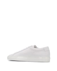 weiße Leder niedrige Sneakers von Common Projects