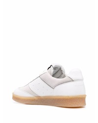 weiße Leder niedrige Sneakers von MM6 MAISON MARGIELA