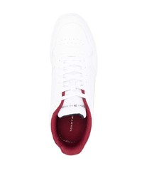 weiße Leder niedrige Sneakers von Tommy Hilfiger