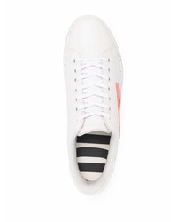 weiße Leder niedrige Sneakers von Diesel