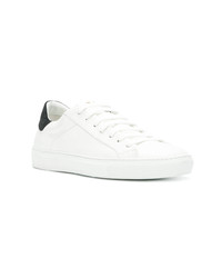 weiße Leder niedrige Sneakers von Hide&Jack