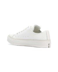 weiße Leder niedrige Sneakers von Alexander McQueen