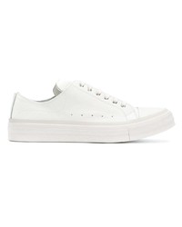 weiße Leder niedrige Sneakers von Alexander McQueen