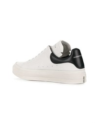 weiße Leder niedrige Sneakers von Alexander McQueen