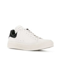 weiße Leder niedrige Sneakers von Alexander McQueen