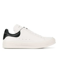 weiße Leder niedrige Sneakers von Alexander McQueen