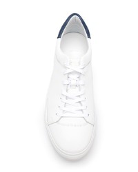 weiße Leder niedrige Sneakers von Alexander Laude