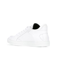 weiße Leder niedrige Sneakers von MM6 MAISON MARGIELA