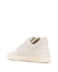 weiße Leder niedrige Sneakers von Filling Pieces