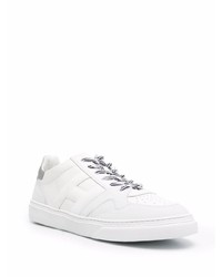 weiße Leder niedrige Sneakers von Hogan