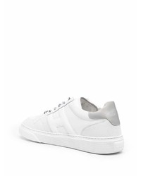 weiße Leder niedrige Sneakers von Hogan