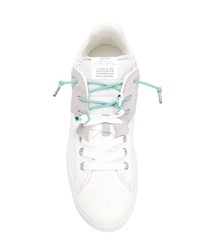 weiße Leder niedrige Sneakers von Maison Margiela