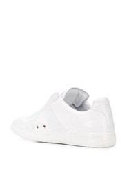 weiße Leder niedrige Sneakers von Maison Margiela