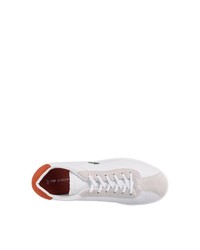 weiße Leder niedrige Sneakers von Lacoste