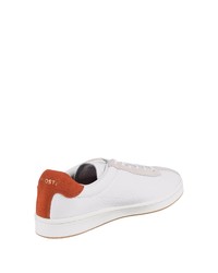 weiße Leder niedrige Sneakers von Lacoste