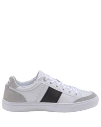 weiße Leder niedrige Sneakers von Lacoste