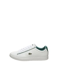 weiße Leder niedrige Sneakers von Lacoste