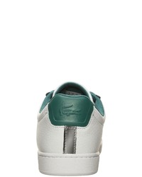 weiße Leder niedrige Sneakers von Lacoste