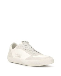 weiße Leder niedrige Sneakers von Philippe Model Paris