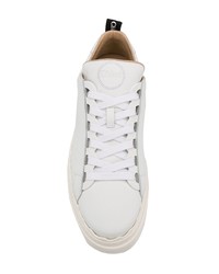 weiße Leder niedrige Sneakers von Chloé