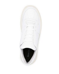 weiße Leder niedrige Sneakers von Acne Studios