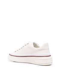 weiße Leder niedrige Sneakers von Bally