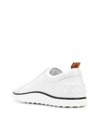 weiße Leder niedrige Sneakers von Tod's