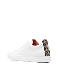 weiße Leder niedrige Sneakers von Missoni