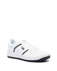 weiße Leder niedrige Sneakers von Tommy Jeans