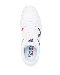 weiße Leder niedrige Sneakers von Tommy Jeans