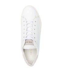 weiße Leder niedrige Sneakers von Low Brand