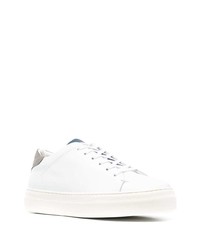 weiße Leder niedrige Sneakers von Low Brand